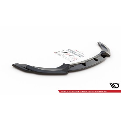 Maxton Design spoiler pod přední nárazník pro BMW M4 F82, černý lesklý plast ABS