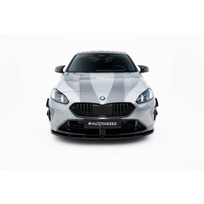 Maxton Design spoiler pod přední nárazník pro BMW řada 1 F70, černý lesklý plast ABS, M135i / M-Pack