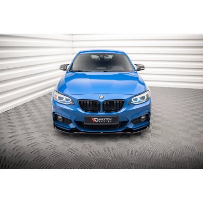 Maxton Design spoiler pod přední nárazník pro BMW řada 2 F22, černý lesklý plast ABS, M-pack