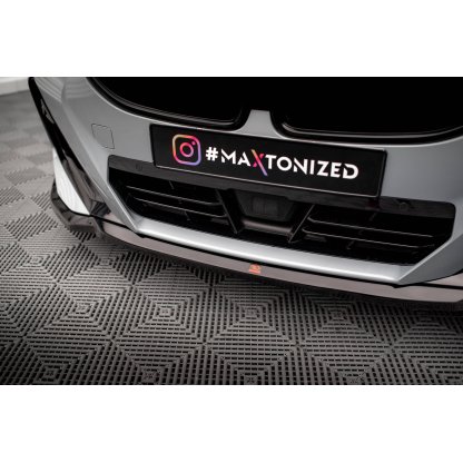 Maxton Design spoiler pod přední nárazník pro BMW řada 2 G42 M240i, G42 M-Pack, černý lesklý plast ABS