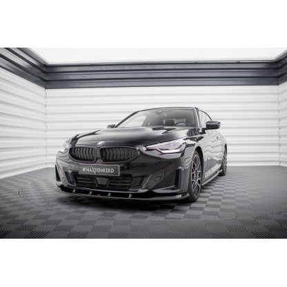 Maxton Design spoiler pod přední nárazník pro BMW řada 2 G42 Standard, černý lesklý plast ABS