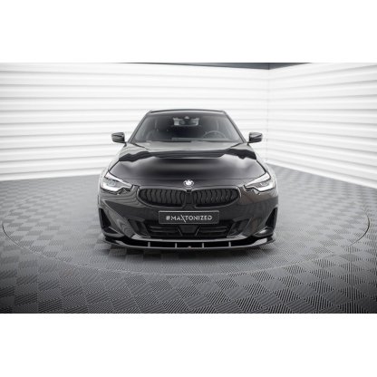 Maxton Design spoiler pod přední nárazník pro BMW řada 2 G42 Standard, černý lesklý plast ABS
