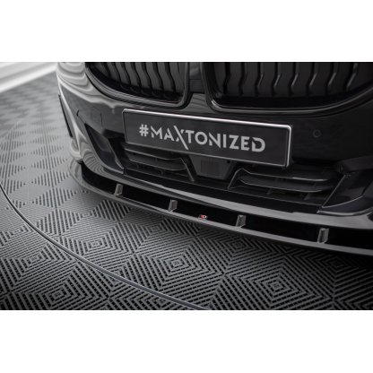 Maxton Design spoiler pod přední nárazník pro BMW řada 2 G42 Standard, černý lesklý plast ABS