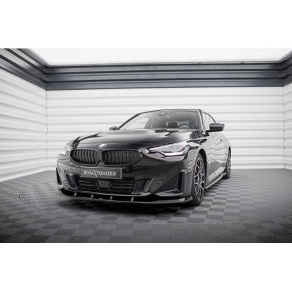 Maxton Design spoiler pod přední nárazník pro BMW řada 2 G42 Standard, černý lesklý plast ABS