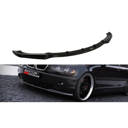 Maxton Design spoiler pod přední nárazník pro BMW řada 3 E46, černý lesklý plast ABS, Sedan, facelift