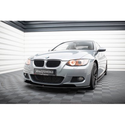 Maxton Design spoiler pod přední nárazník pro BMW řada 3 E92, černý lesklý plast ABS