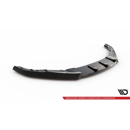 Maxton Design spoiler pod přední nárazník pro BMW řada 4 G22, G22 Facelift, G23, G23 Facelift, černý lesklý plast ABS, Coupe / Cabrio