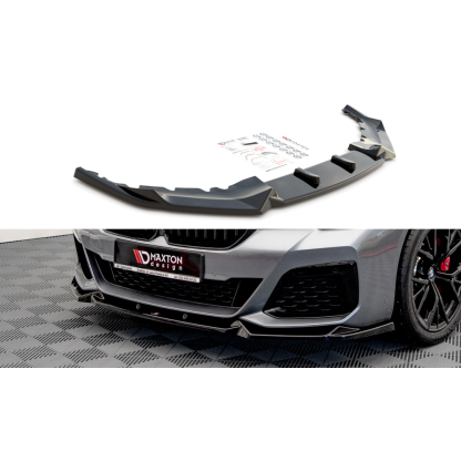 Maxton Design spoiler pod přední nárazník pro BMW řada 5 G30 FL, černý lesklý plast ABS, M-pack
