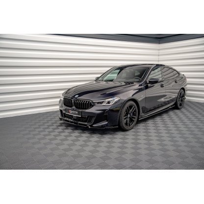 Maxton Design spoiler pod přední nárazník pro BMW řada 6 GT G32, černý lesklý plast ABS, Facelift