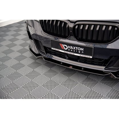 Maxton Design spoiler pod přední nárazník pro BMW řada 6 GT G32, černý lesklý plast ABS, Facelift