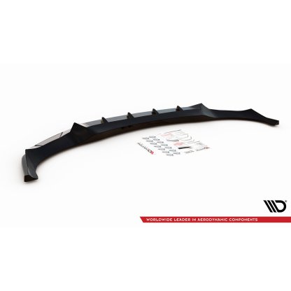 Maxton Design spoiler pod přední nárazník pro BMW X6 G06 /M-Pack, černý lesklý plast ABS