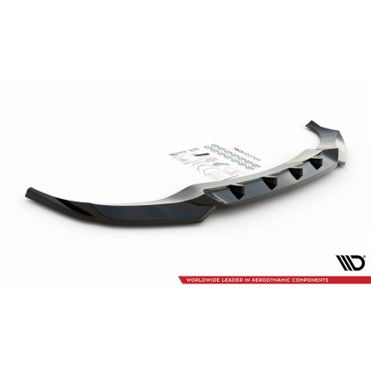 Maxton Design spoiler pod přední nárazník pro BMW X6 G06 /M-Pack, černý lesklý plast ABS
