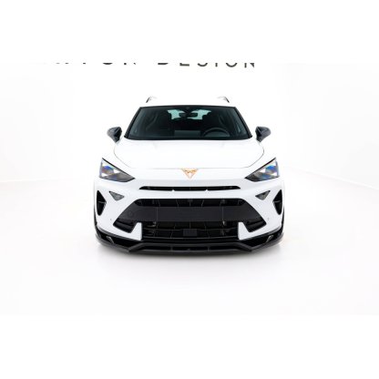 Maxton Design spoiler pod přední nárazník pro Cupra Formentor Mk1 Facelift, černý lesklý plast ABS