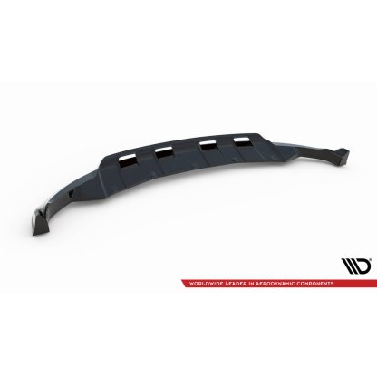 Maxton Design spoiler pod přední nárazník pro Ford Explorer XLT Mk6, černý lesklý plast ABS