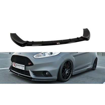 Maxton Design spoiler pod přední nárazník pro Ford Fiesta ST Mk7 Facelift, carbon-Look, Facelift