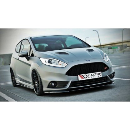 Maxton Design spoiler pod přední nárazník pro Ford Fiesta ST Mk7 Facelift, carbon-Look, Facelift