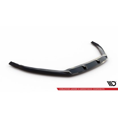 Maxton Design spoiler pod přední nárazník pro Ford Focus Mk4, černý lesklý plast ABS, Vignale, Estate/Hatchback