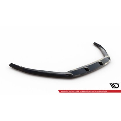 Maxton Design spoiler pod přední nárazník pro Ford Focus Mk4, černý lesklý plast ABS, Vignale, Estate/Hatchback
