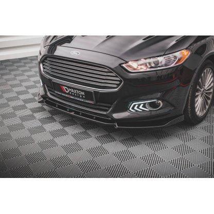 Maxton Design spoiler pod přední nárazník pro Ford Mondeo Mk5, černý lesklý plast ABS