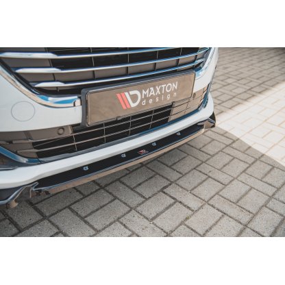 Maxton Design spoiler pod přední nárazník pro Ford Mondeo Mk5, černý lesklý plast ABS, Facelift