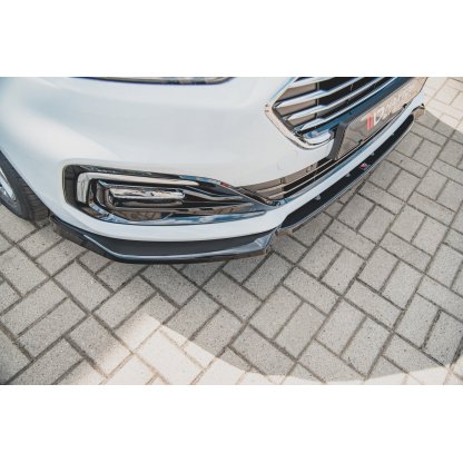 Maxton Design spoiler pod přední nárazník pro Ford Mondeo Mk5, černý lesklý plast ABS, Facelift