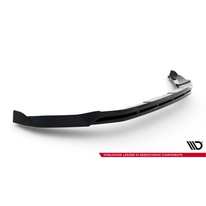 Maxton Design spoiler pod přední nárazník pro Ford Tourneo Courier Mk2, černý lesklý plast ABS