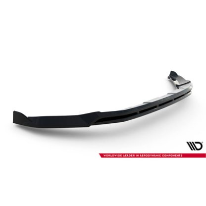 Maxton Design spoiler pod přední nárazník pro Ford Tourneo Courier Mk2, černý lesklý plast ABS