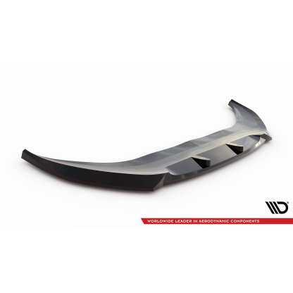 Maxton Design spoiler pod přední nárazník pro Ford Transit Connect Mk3, černý lesklý plast ABS