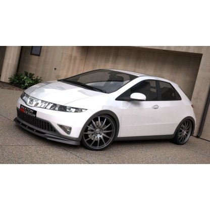 Maxton Design spoiler pod přední nárazník pro Honda Civic Mk8, plast ABS bez povrchové úpravy, předfacelift, r.v. 2006-2009