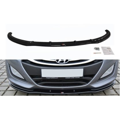 Maxton Design spoiler pod přední nárazník pro Hyundai I30 Mk2, černý lesklý plast ABS