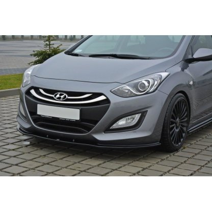 Maxton Design spoiler pod přední nárazník pro Hyundai I30 Mk2, černý lesklý plast ABS