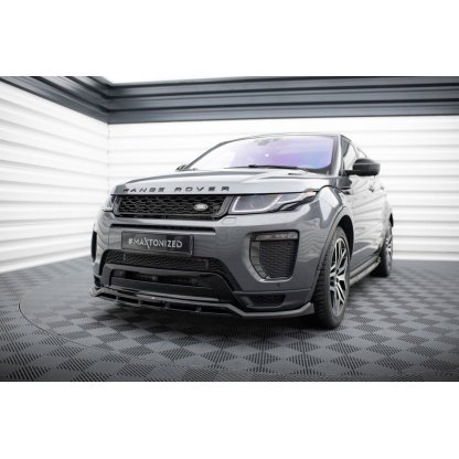 Maxton Design spoiler pod přední nárazník pro Land rover Range Rover Evoque Mk1 Facelift, černý lesklý plast ABS, HSE Dynamic