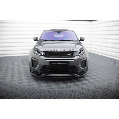 Maxton Design spoiler pod přední nárazník pro Land rover Range Rover Evoque Mk1 Facelift, černý lesklý plast ABS, HSE Dynamic