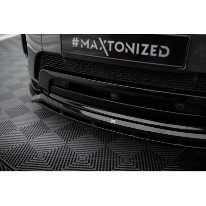 Maxton Design spoiler pod přední nárazník pro Land rover Range Rover Evoque Mk1 Facelift, černý lesklý plast ABS, HSE Dynamic