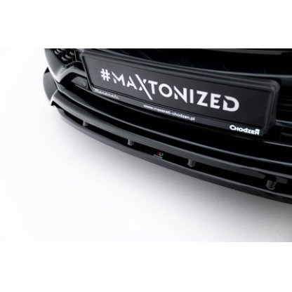 Maxton Design spoiler pod přední nárazník pro Maserati Levante Mk1 GT Facelift, černý lesklý plast ABS