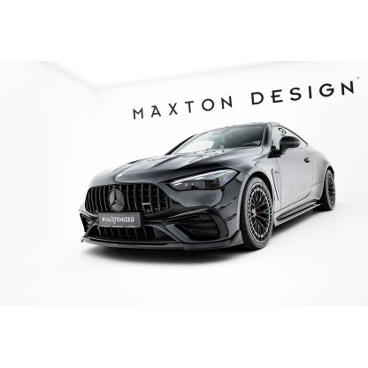 Maxton Design spoiler pod přední nárazník pro Mercedes CLE C236 53 AMG, černý lesklý plast ABS