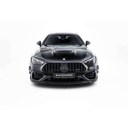 Maxton Design spoiler pod přední nárazník pro Mercedes CLE C236 53 AMG, černý lesklý plast ABS