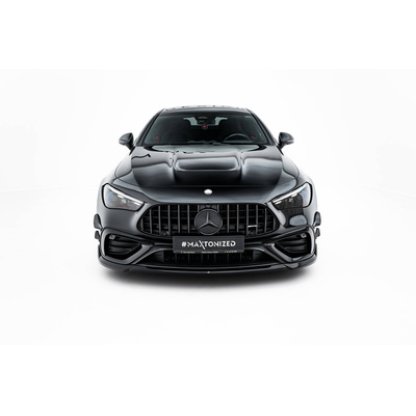 Maxton Design spoiler pod přední nárazník pro Mercedes CLE C236 53 AMG, černý lesklý plast ABS