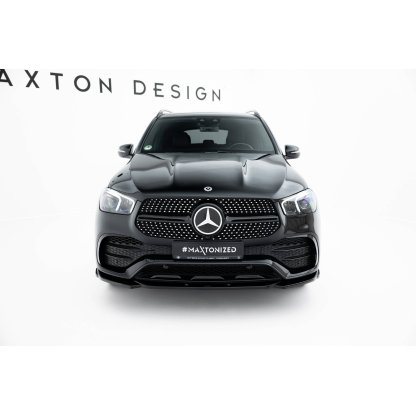 Maxton Design spoiler pod přední nárazník pro Mercedes GLE Coupe C167, černý lesklý plast ABS, AMG / AMG-Line