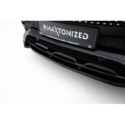 Maxton Design spoiler pod přední nárazník pro Mercedes GLE Coupe C167, černý lesklý plast ABS, AMG / AMG-Line