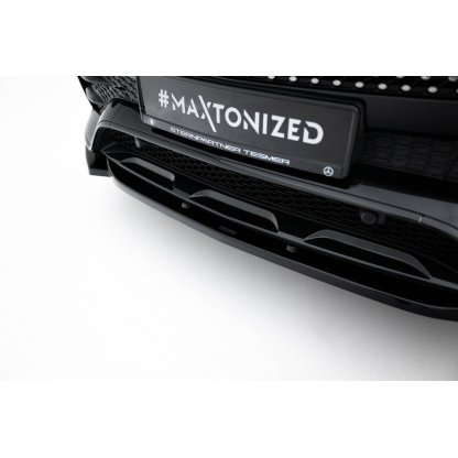 Maxton Design spoiler pod přední nárazník pro Mercedes GLE Coupe C167, černý lesklý plast ABS, AMG / AMG-Line