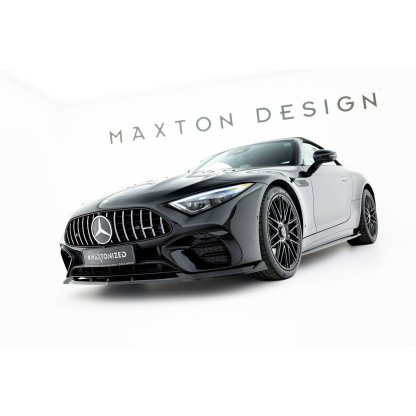 Maxton Design spoiler pod přední nárazník pro Mercedes SL R232/AMG 63, černý lesklý plast ABS