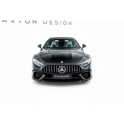Maxton Design spoiler pod přední nárazník pro Mercedes SL R232/AMG 63, černý lesklý plast ABS