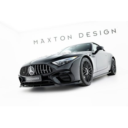 Maxton Design spoiler pod přední nárazník pro Mercedes SL R232/AMG 63, černý lesklý plast ABS