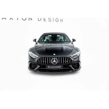 Maxton Design spoiler pod přední nárazník pro Mercedes SL R232/AMG 63, černý lesklý plast ABS