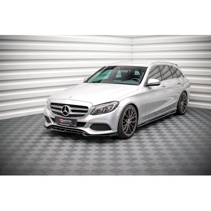 Maxton Design spoiler pod přední nárazník pro Mercedes třída C W205/Standard, černý lesklý plast ABS