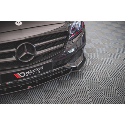 Maxton Design spoiler pod přední nárazník pro Mercedes třída E W213/Standard, černý lesklý plast ABS