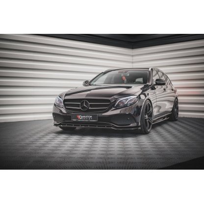 Maxton Design spoiler pod přední nárazník pro Mercedes třída E W213/Standard, černý lesklý plast ABS