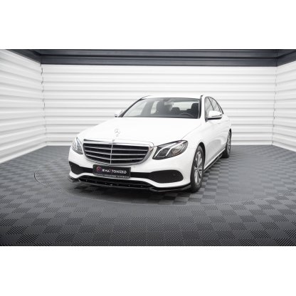 Maxton Design spoiler pod přední nárazník pro Mercedes třída E W213/Standard, černý lesklý plast ABS