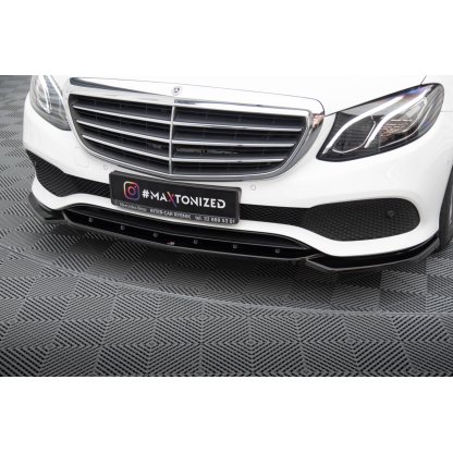 Maxton Design spoiler pod přední nárazník pro Mercedes třída E W213/Standard, černý lesklý plast ABS
